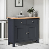 Farrow Charcoal 2 Door Small Sideboard for Living Room