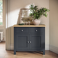 Farrow Charcoal 2 Door Small Sideboard for Living Room