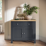Farrow Charcoal 2 Door Small Sideboard for Living Room