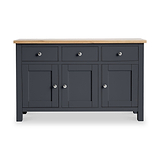 Farrow Charcoal Large Sideboard Cabinet by Roseland Furniture