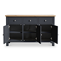 Farrow Charcoal Large Sideboard Cabinet by Roseland Furniture