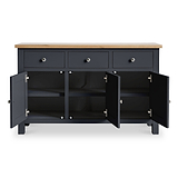 Farrow Charcoal Large Sideboard Cabinet by Roseland Furniture