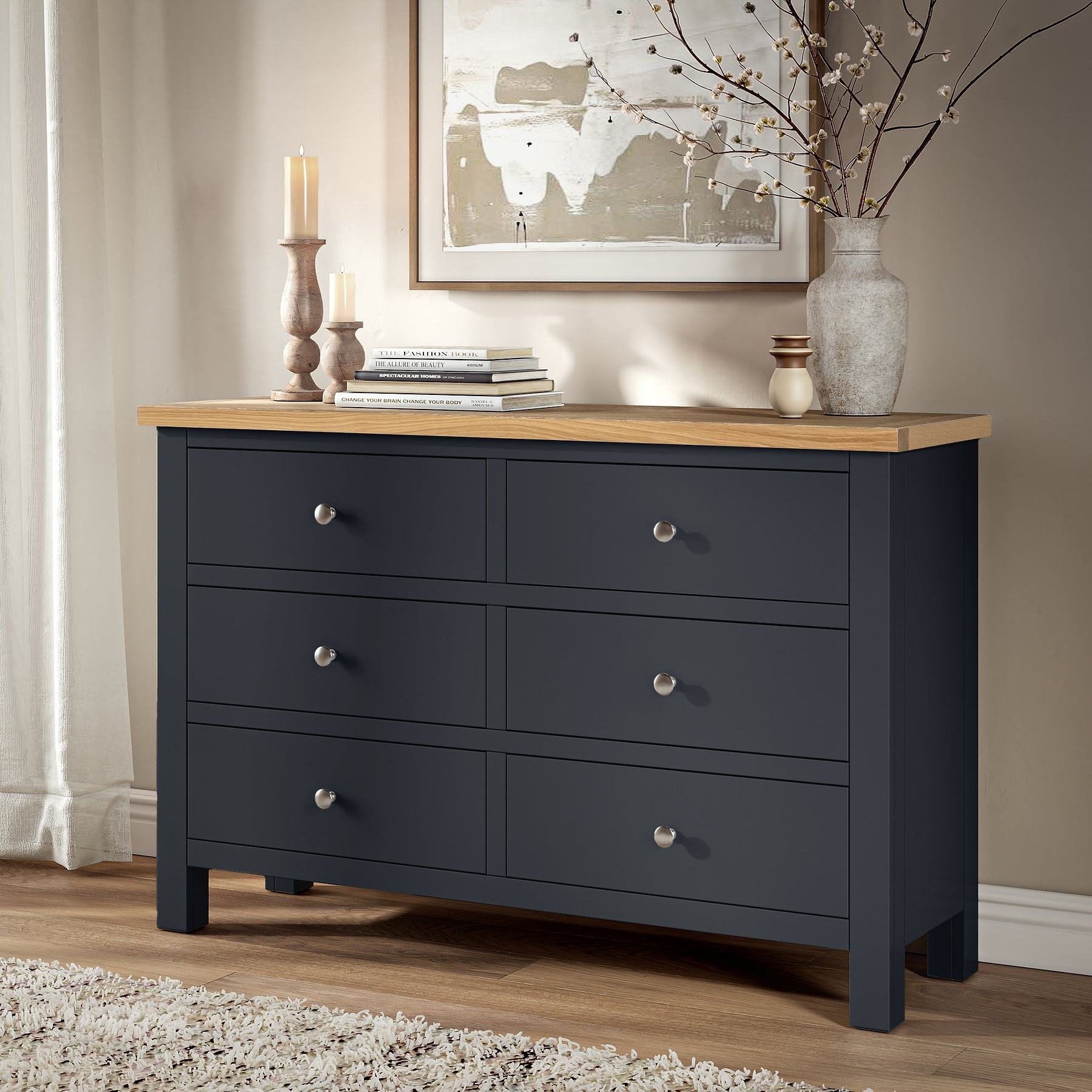 Farrow 6 Drawer Bedroom Chest from Roseland Furniture