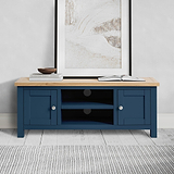 Farrow Navy Blue  Large 120cm TV Unit from Roseland