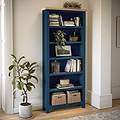 Farrow Navy Blue Large Bookcase for living room