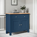Farrow Navy Blue 2 Door Small Sideboard for Living Room