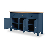 Farrow Navy Large Sideboard Cabinet by Roseland Furniture