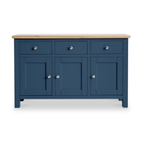 Farrow Navy Large Sideboard Cabinet by Roseland Furniture