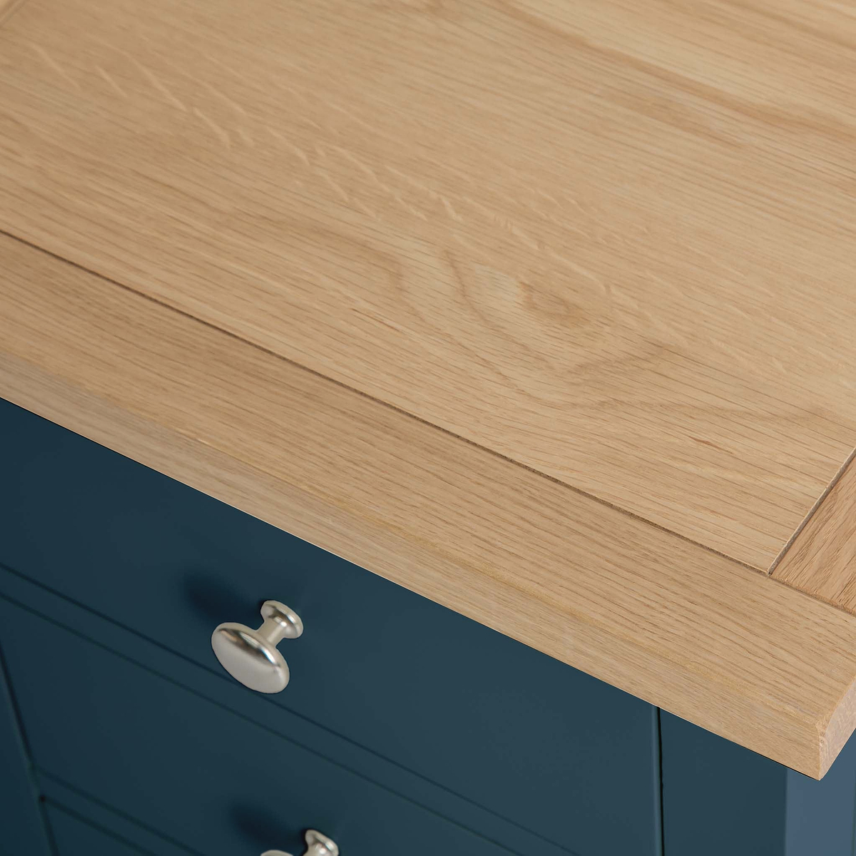 Farrow Navy Blue 5 Drawer Tallboy Chest from Roseland Furniture