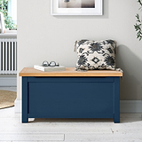 Farrow Navy Blanket Box from Roseland Furniture