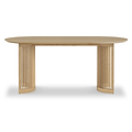 Finch Oval Slatted Dining Table from Roseland Furniture