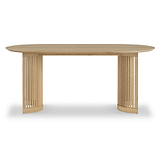 Finch Oval Slatted Dining Table from Roseland Furniture