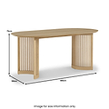 Finch Oval Slatted Dining Table from Roseland Furniture