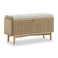 Finch Oval Slatted Storage Bench from Roseland Furniture