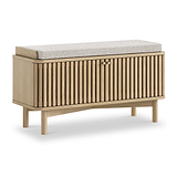 Finch Oval Slatted Storage Bench from Roseland Furniture