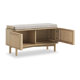 Finch Oval Slatted Storage Bench from Roseland Furniture