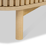 Finch Oval Slatted Storage Bench from Roseland Furniture