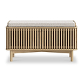 Finch Oval Slatted Storage Bench from Roseland Furniture