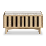 Finch Oval Slatted Storage Bench from Roseland Furniture