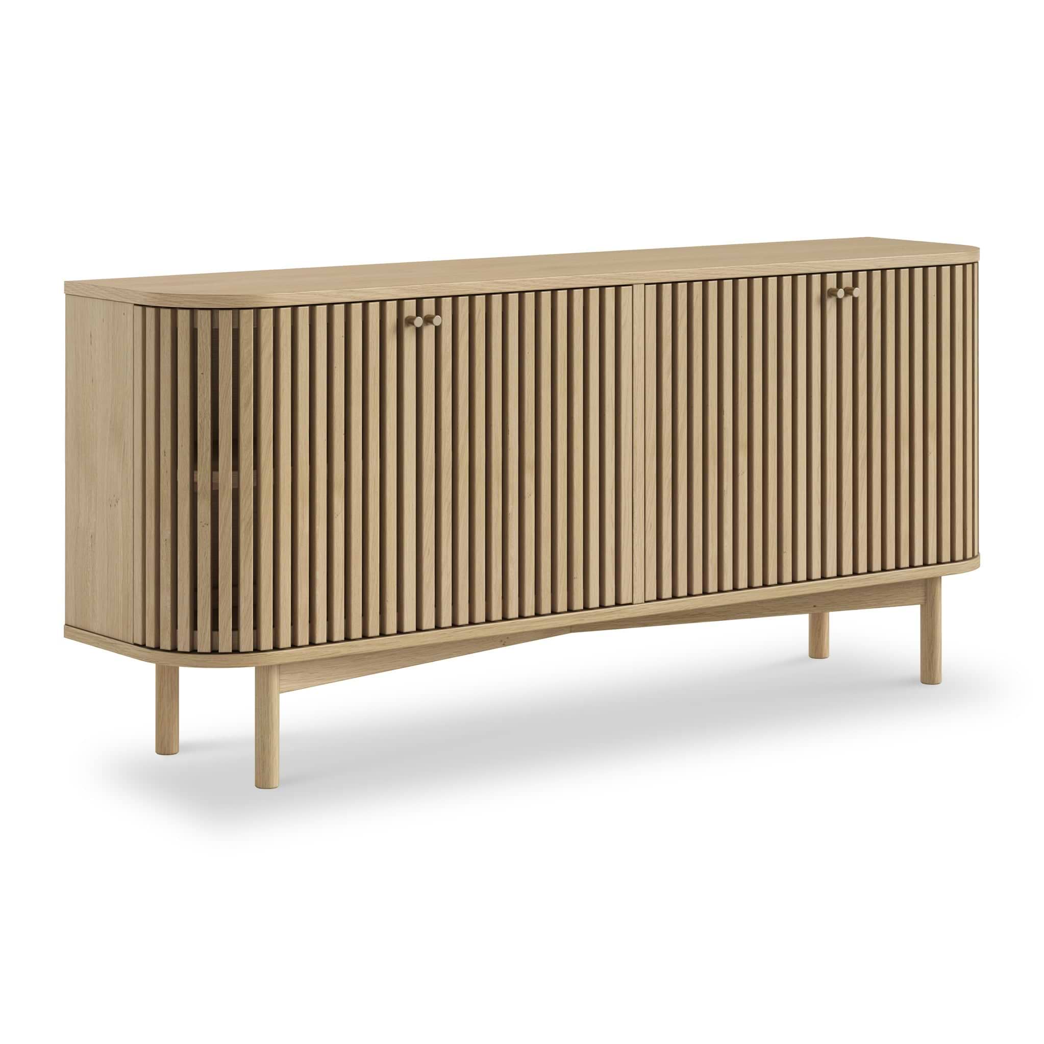 Finch Oval Slatted Large Sideboard from Roseland Furniture