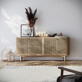 Finch Oval Slatted Large Sideboard from Roseland Furniture