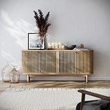 Finch Oval Slatted Large Sideboard from Roseland Furniture