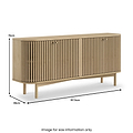 Finch Oval Slatted Large Sideboard from Roseland Furniture
