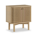 Finch Oval Slatted Side Table from Roseland Furniture