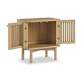 Finch Oval Slatted Side Table from Roseland Furniture