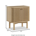 Finch Oval Slatted Side Table from Roseland Furniture