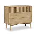 Finch Oval Slatted 3 Drawer Chest from Roseland Furniture