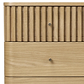 Finch Oval Slatted 3 Drawer Chest from Roseland Furniture