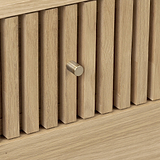 Finch Oval Slatted 3 Drawer Chest from Roseland Furniture