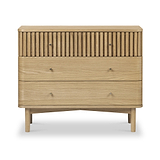 Finch Oval Slatted 3 Drawer Chest from Roseland Furniture
