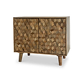 Enzo Geometric Mango Wood 2 Door Sideboard