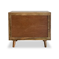 Enzo Geometric Mango Wood 2 Door Sideboard