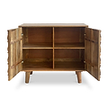 Enzo Geometric Mango Wood 2 Door Sideboard