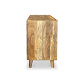 Enzo Geometric Mango Wood 2 Door Sideboard