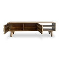 Enzo Geometric Mango Wood Large TV Stand
