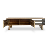 Enzo Geometric Mango Wood Large TV Stand