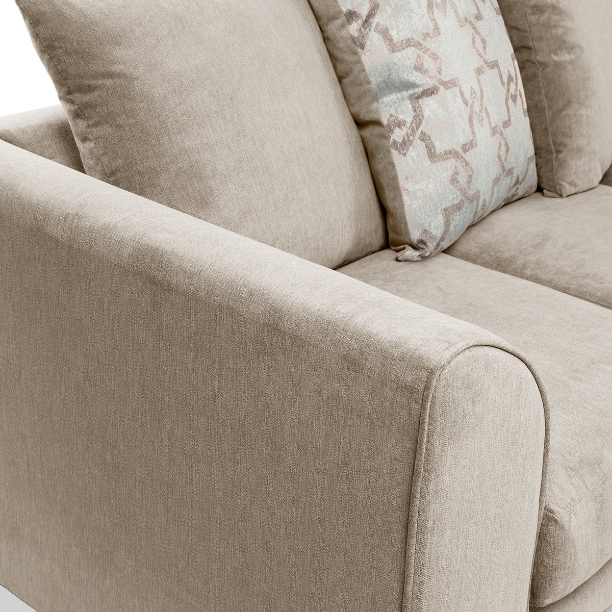 Fernley-3-seater-sofa-taupe-cushions-stone from Roseland Furniture