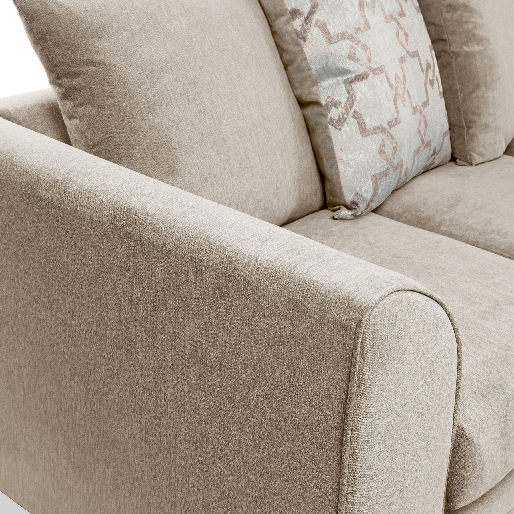 Fernley-3-seater-sofa-taupe-cushions-stone from Roseland Furniture