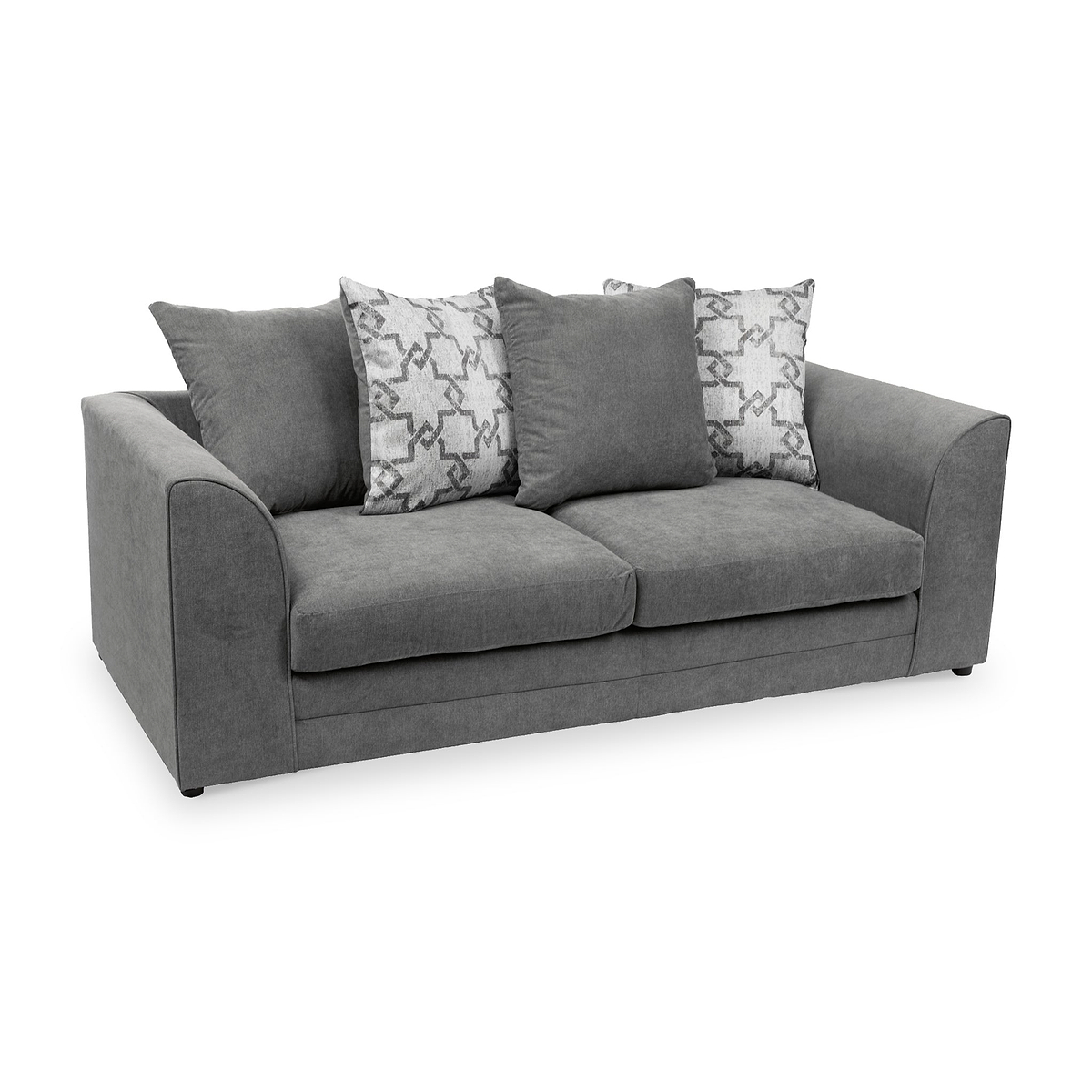 Fernley-3-seater-sofa-charcoal-cushions-pewter from Roseland Furniture