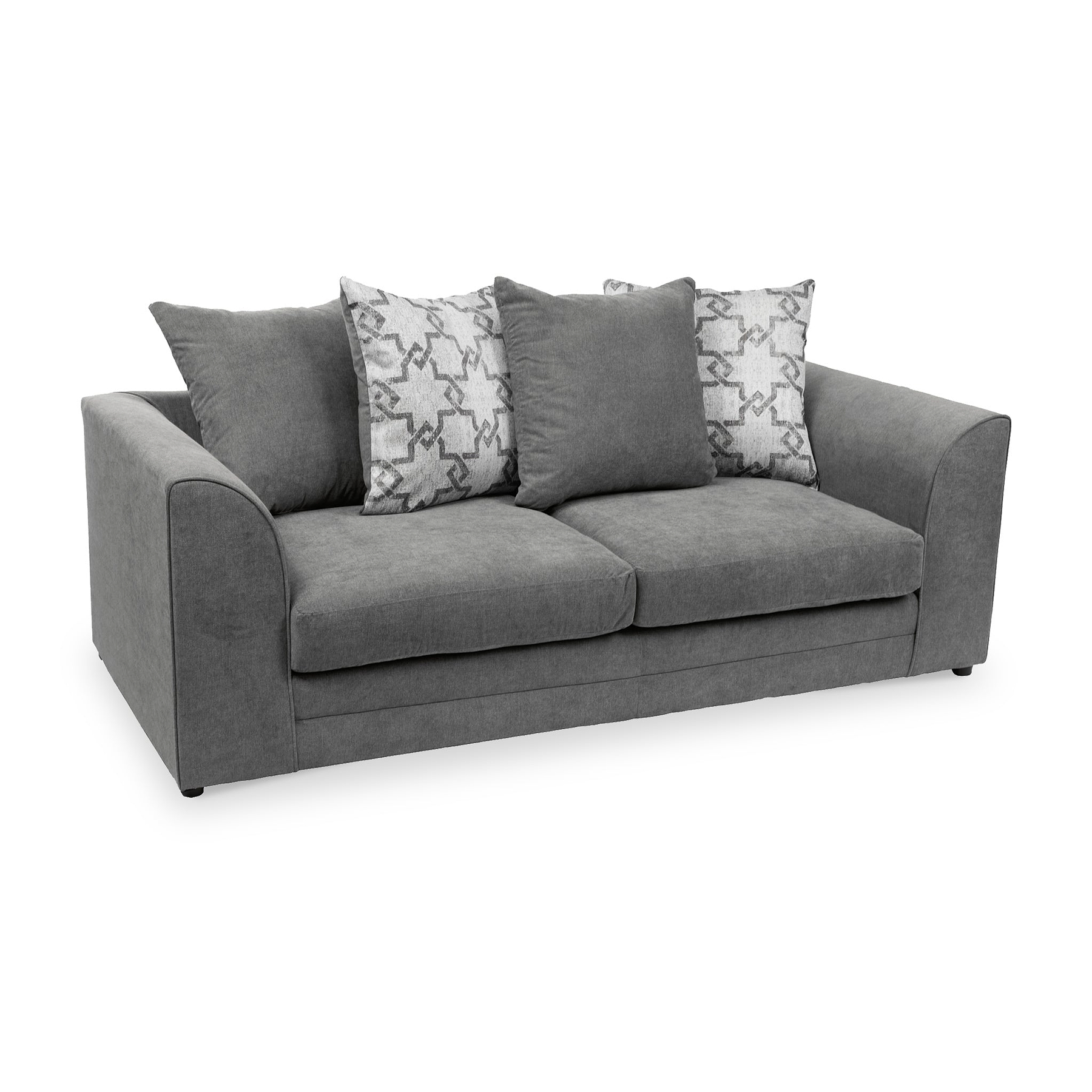 Fernley-3-seater-sofa-charcoal-cushions-pewter from Roseland Furniture