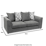 Fernley-3-seater-sofa-charcoal-cushions-pewter from Roseland Furniture