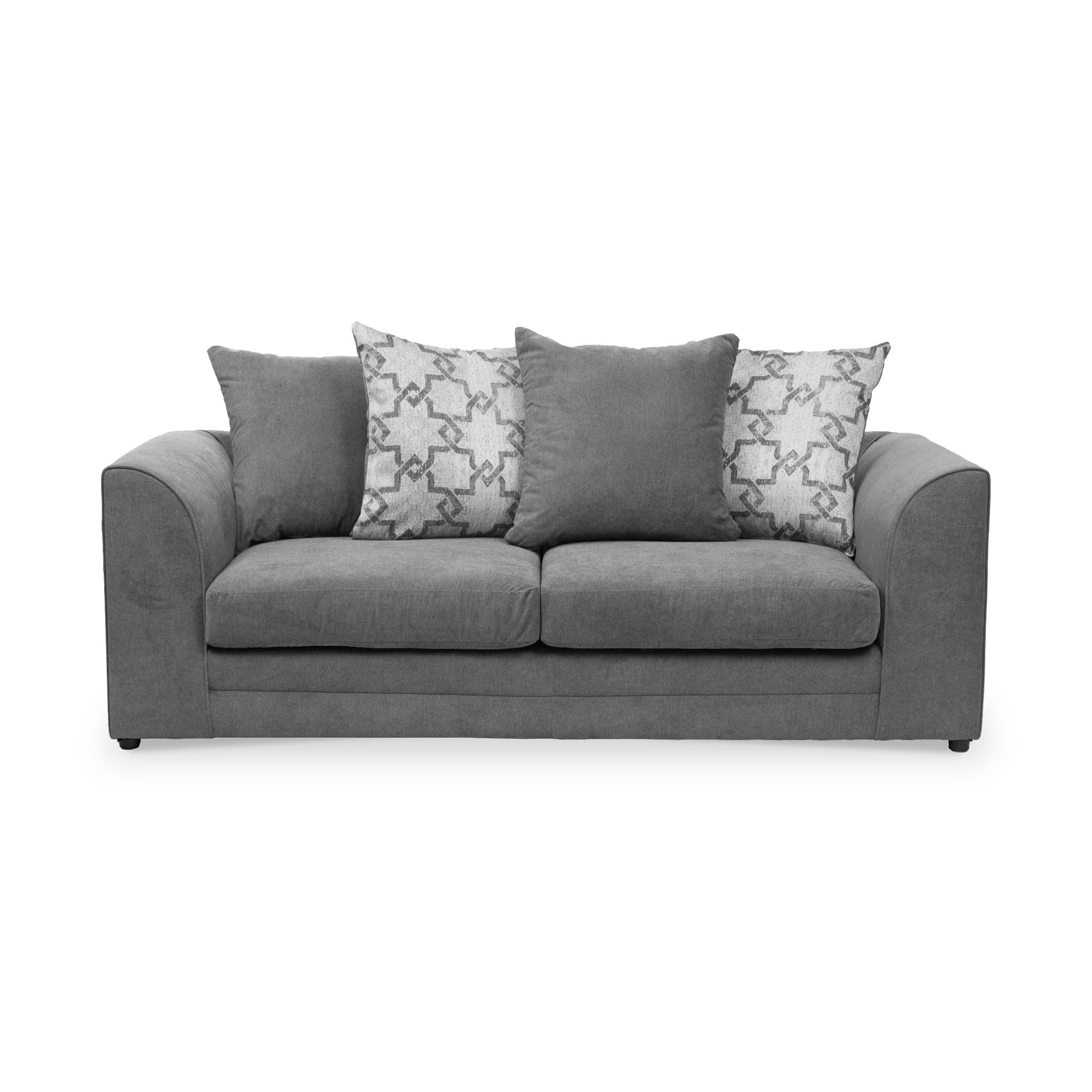 Fernley-3-seater-sofa-charcoal-cushions-pewter from Roseland Furniture