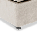 Fernley-chenille-footstool-stone from Roseland Furniture