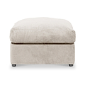 Fernley-chenille-footstool-stone from Roseland Furniture