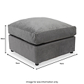 Fernley-chenille-footstool-pewter from Roseland Furniture