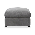 Fernley-chenille-footstool-pewter from Roseland Furniture